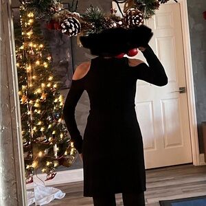 Twenty Size S Black Cold Shoulder Knit Mini